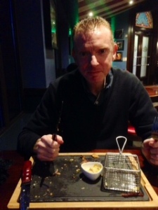 Husband met his match and polished off the new Warrior Burger 